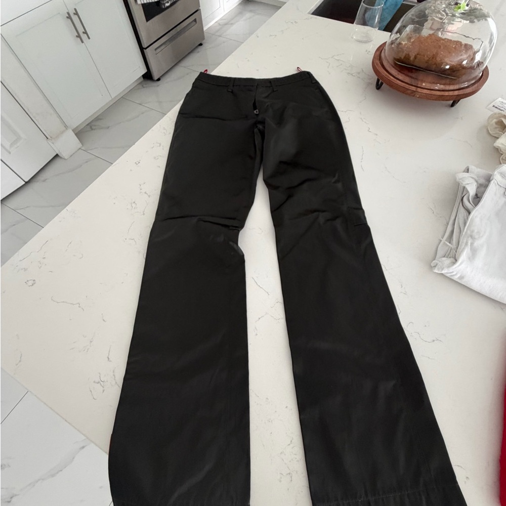 Prada Black Pants with Red Accents
